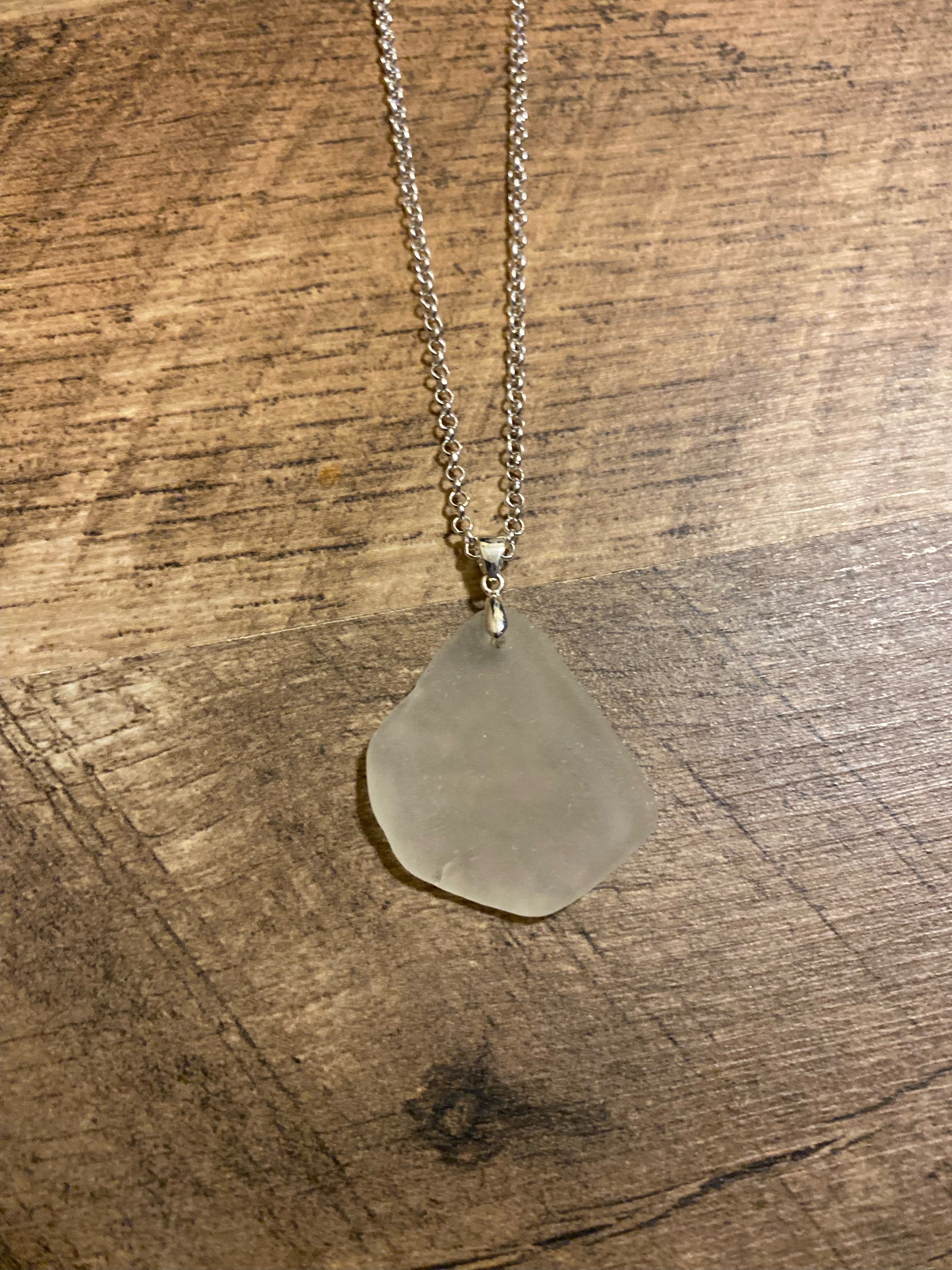 Handmade Seaglass Silver Necklaces and Earrings