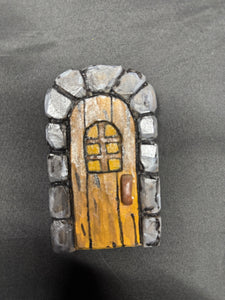 Hand-Carved Fairy Door