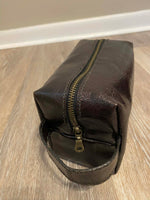 Load image into Gallery viewer, 🤎 Goatskin Leather Dopp Kit / Toiletry Bag
