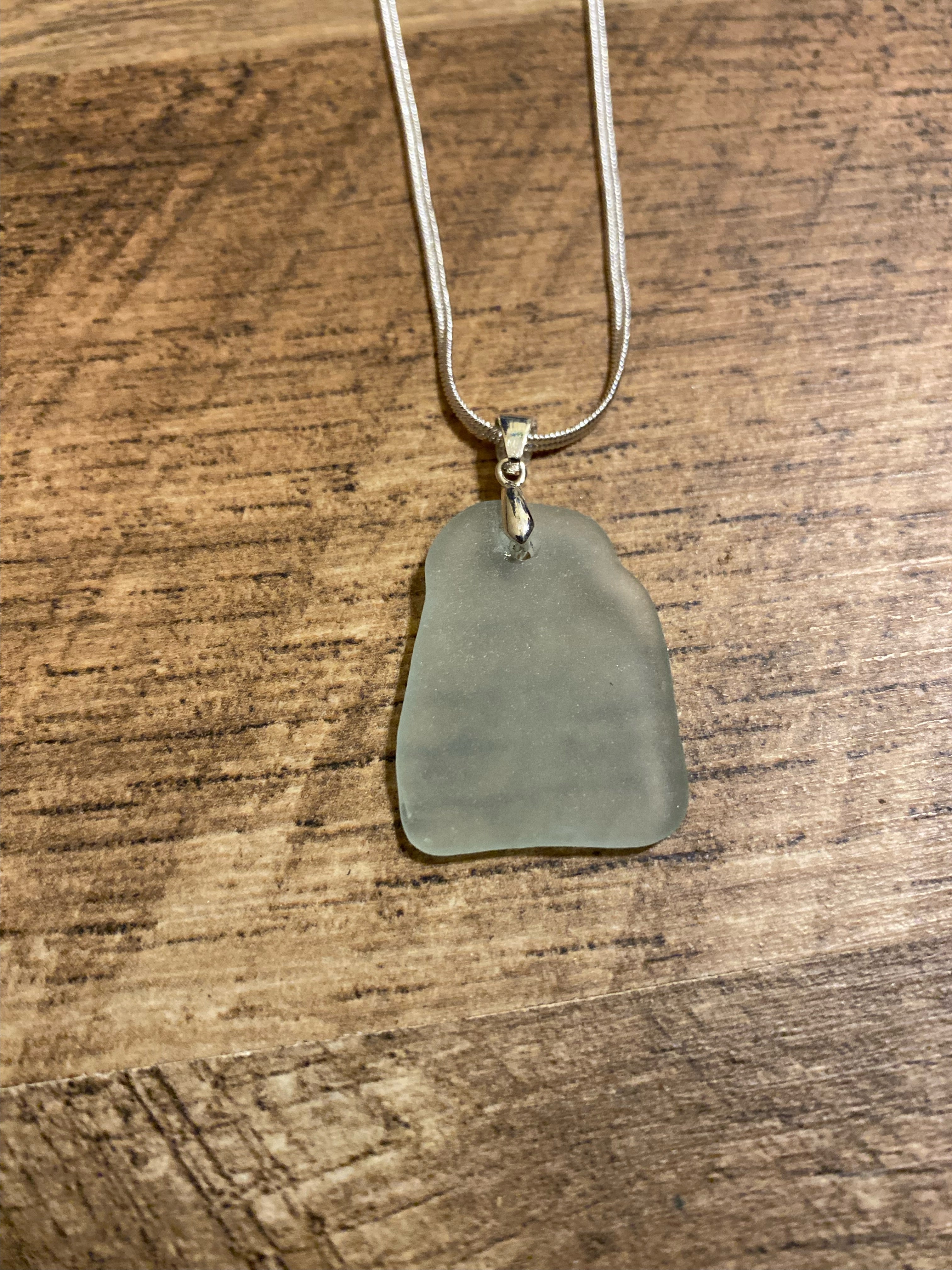 Handmade Seaglass Silver Necklaces and Earrings