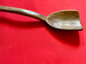 Extra Long Hand-carved Walnut Cooking Spatula