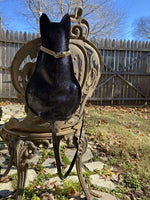 Load image into Gallery viewer, Black Leather Cat Crossbody/Shoulder Bag
