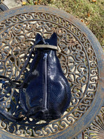 Load image into Gallery viewer, Black Leather Cat Crossbody/Shoulder Bag
