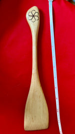 Load image into Gallery viewer, Hand-carved Cooking Spatula with Swirl design
