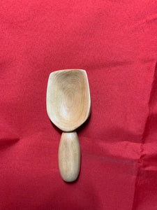 Small Hand carved Sycamore Coffee Scoop