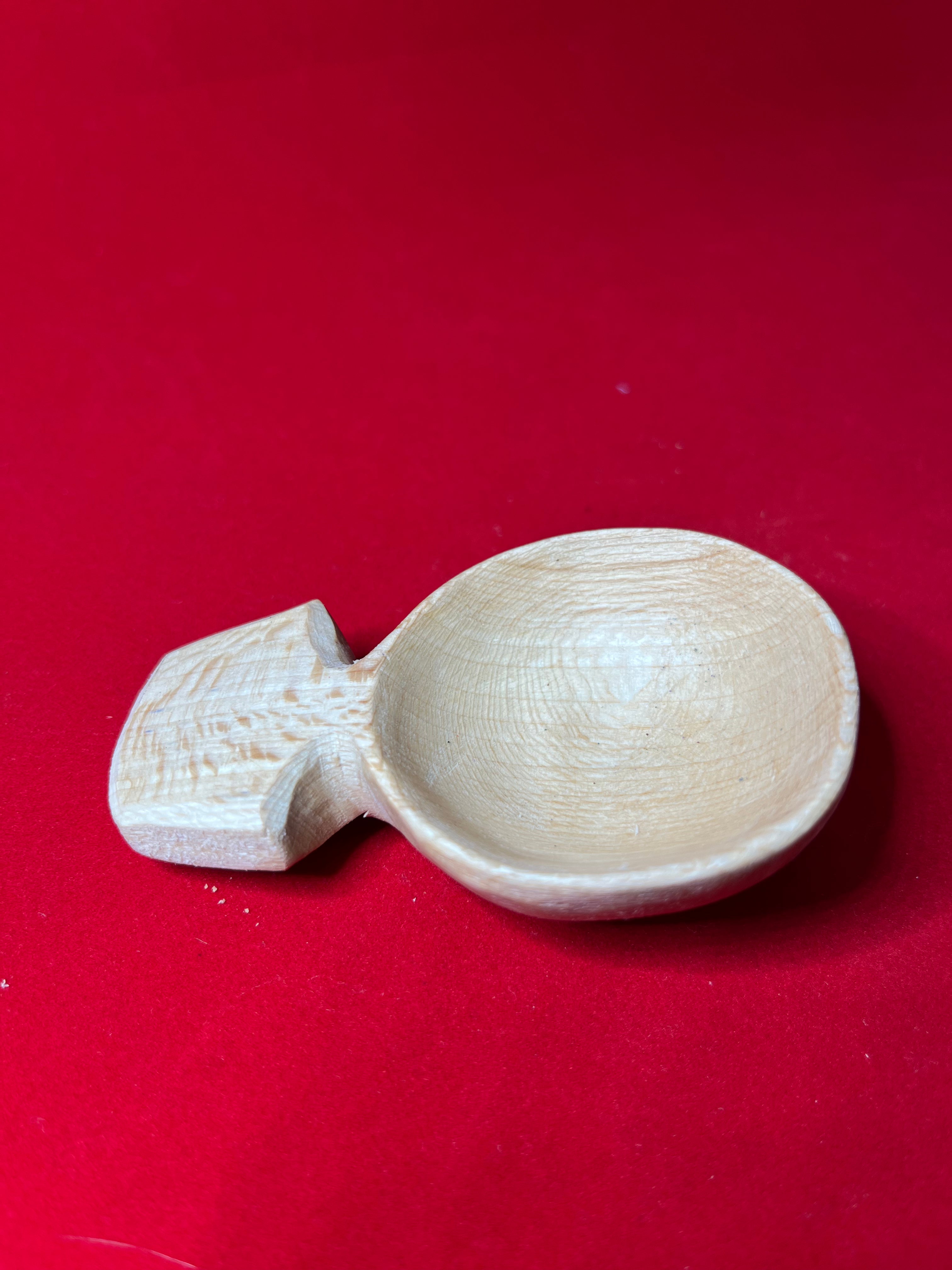 Small Round Sycamore Coffee Scoop