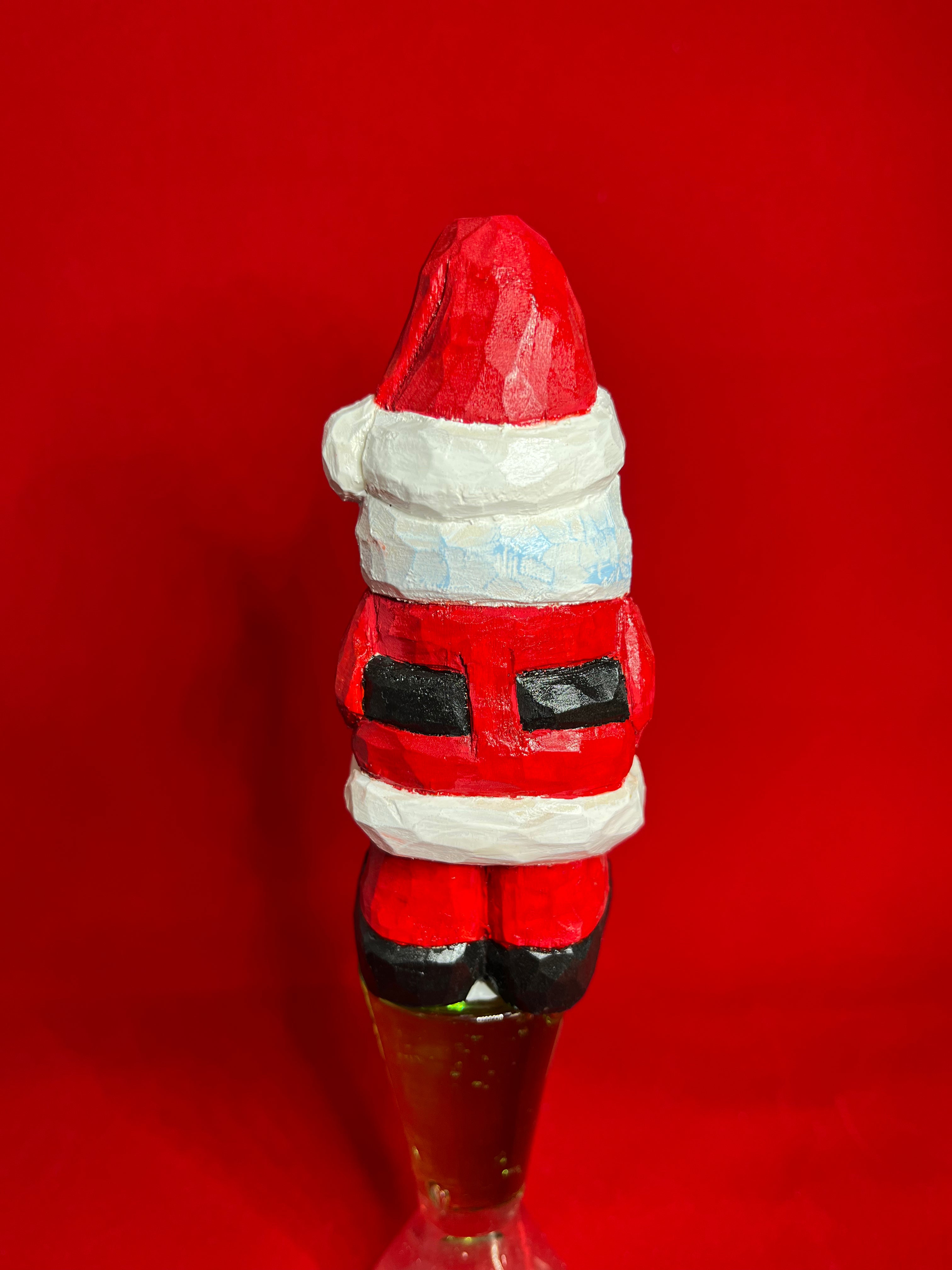 Hand Carved Standing Santa