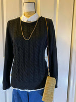 Load image into Gallery viewer, Handmade T-Shirt Yarn Crossbody Bag - Cotton Batik Lined with Leather Strap
