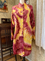 Load image into Gallery viewer, Tie-Dye Red-Yellow Tunic - 2XL
