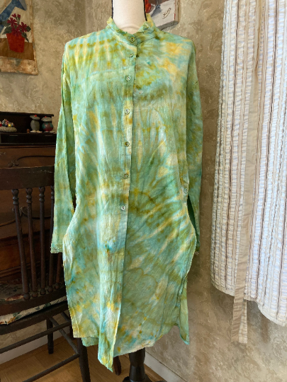 Tie-Dye Green Tunic - XLarge