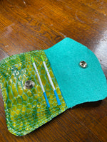 Load image into Gallery viewer, Handmade Crocodile-Embossed Patent Leather Wallet - 3"x5"
