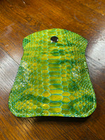 Load image into Gallery viewer, Handmade Crocodile-Embossed Patent Leather Wallet - 3"x5"
