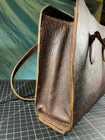 Load image into Gallery viewer, 🤎 Brown Buffalo Pull‑Up Leather Tote
