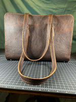 Load image into Gallery viewer, 🤎 Brown Buffalo Pull‑Up Leather Tote
