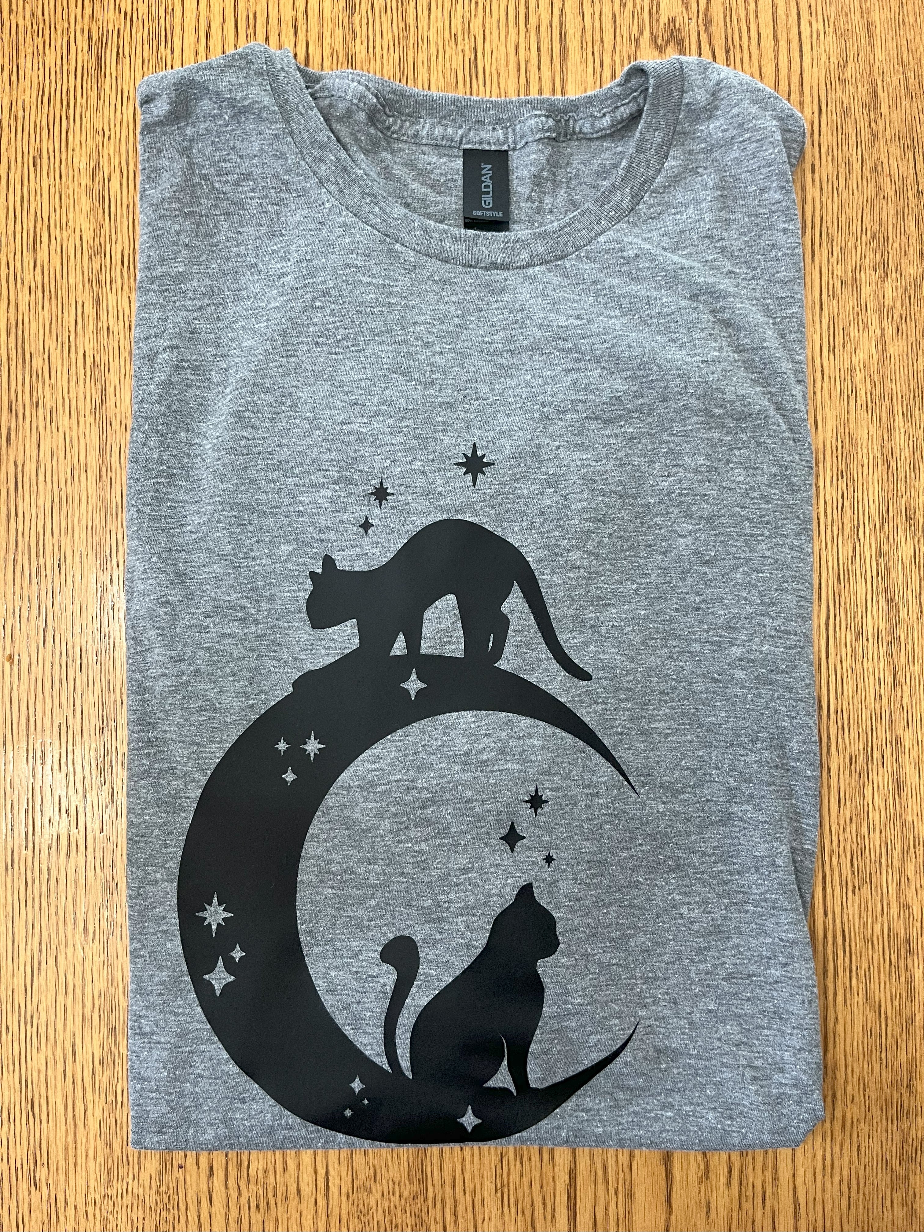 Moon with 2 Cats T-Shirt