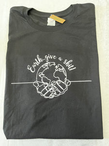 Earth…give a shit! Black T-Shirt