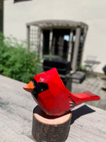 Load image into Gallery viewer, Hand carved Cardinal bird
