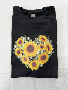 Sunflower Heart T-Shirt - 2XL