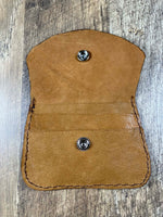 Load image into Gallery viewer, Handmade Tan Leather Wallet - 3" x 5"
