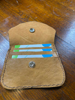 Load image into Gallery viewer, Handmade Tan Leather Wallet - 3" x 5"
