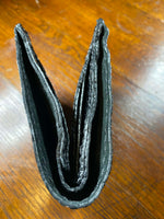 Load image into Gallery viewer, Handmade Black Snake Embossed Patent Leather Wallet - 3 1/2" x 4 1/2" (Closed)
