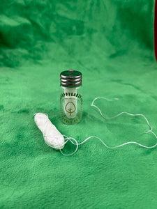 Waxed, Mint-Flavored Dental Floss made from Cornstarch, in a Reusable Glass Container, Includes 1 refill