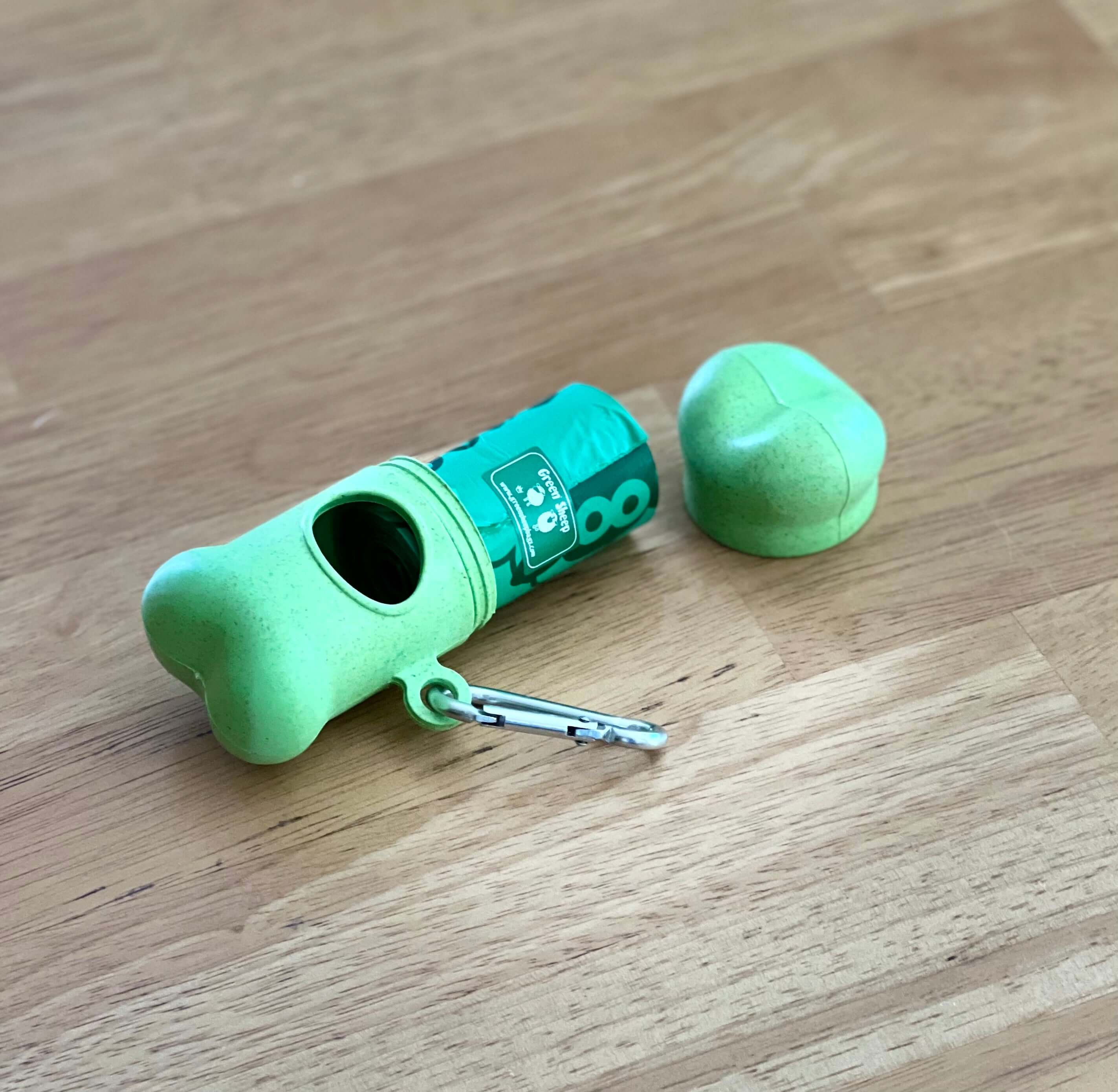 Bone-Shaped Poop Bag Dispenser, including 15 biodegradable poop bags