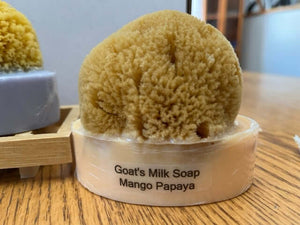 Goat's Milk & Olive Oil Soap with Natural Sea Sponge