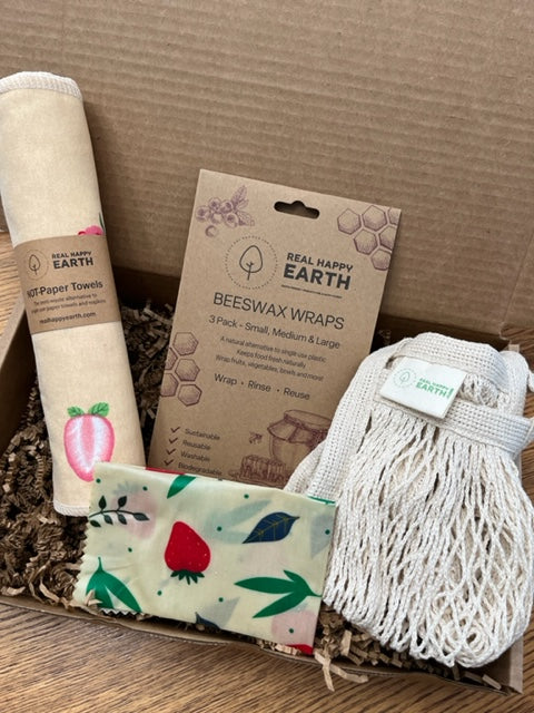 Zero-Waste Kitchen Bundle with Strawberry Designs